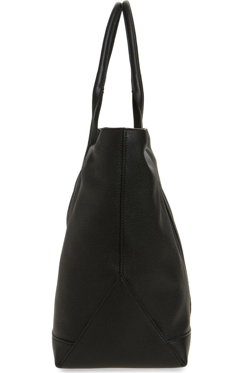 Thom Browne Medium Tool Leather Tote, Alternate, color, Black