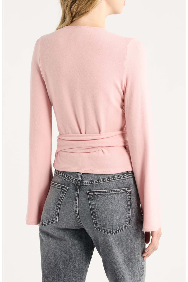 Kylen Wrap Knit Top, Alternate, color, LOTUS