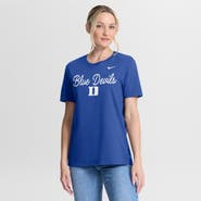 Nike Women's Nike Royal Duke Blue Devils Script Mantra Logo T-Shirt