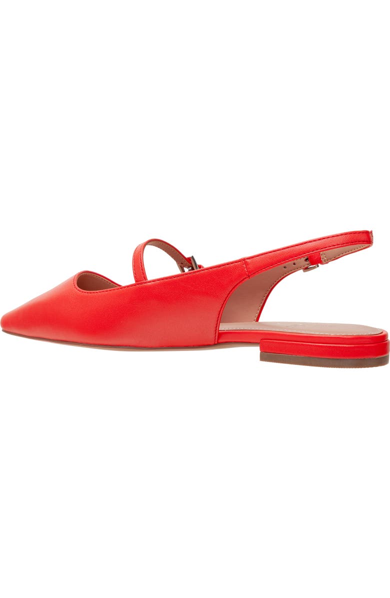 Linea Paolo Celeste Slingback Pointed Toe Flat, Alternate, color, Cherry Red