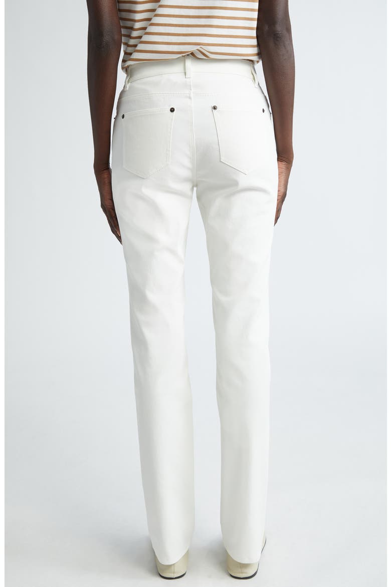 Thompson Waxed Denim Slim Leg Jeans, Alternate, color, WHITE