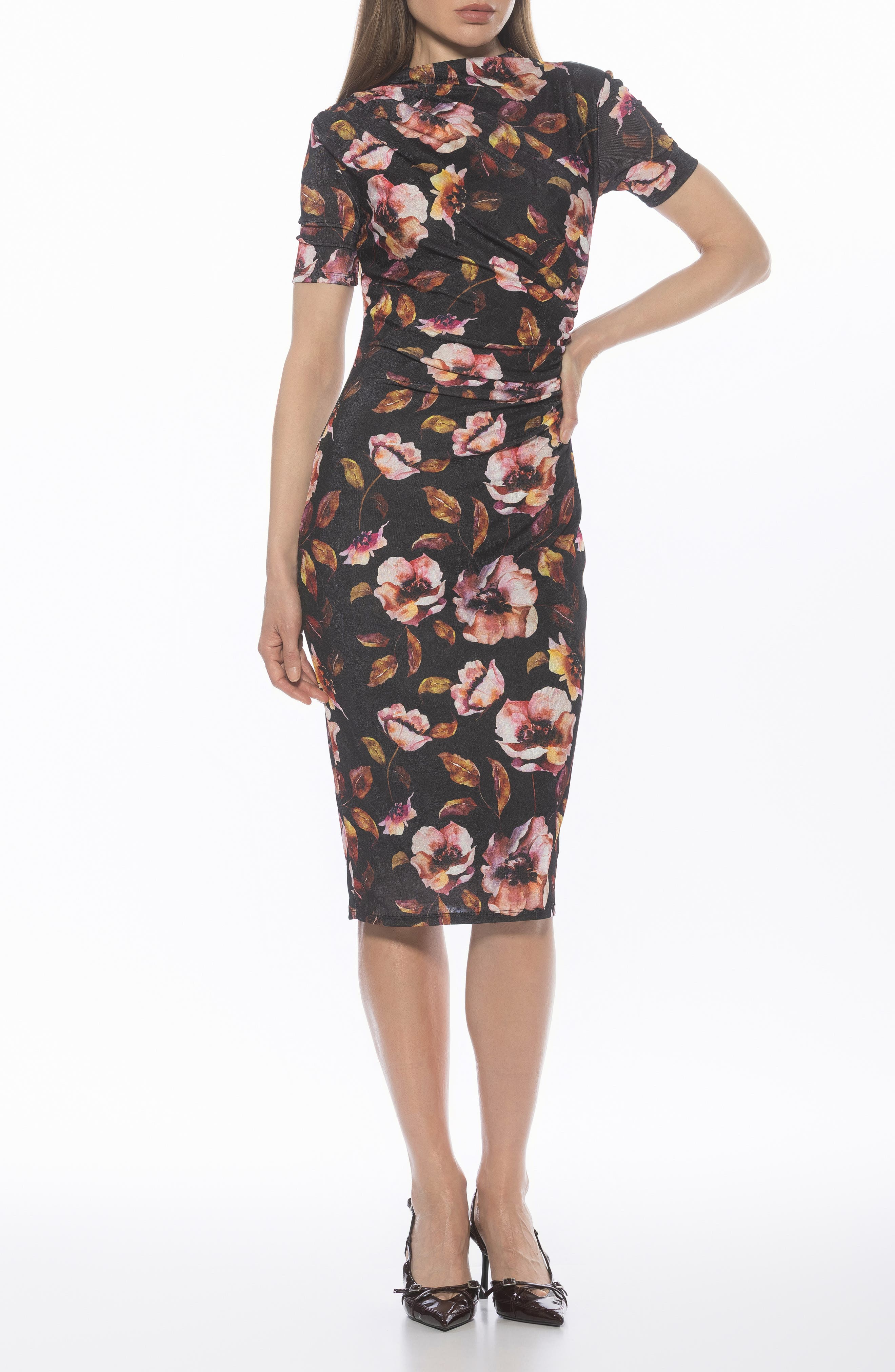 Santal Draped Sheath Dress - image 3