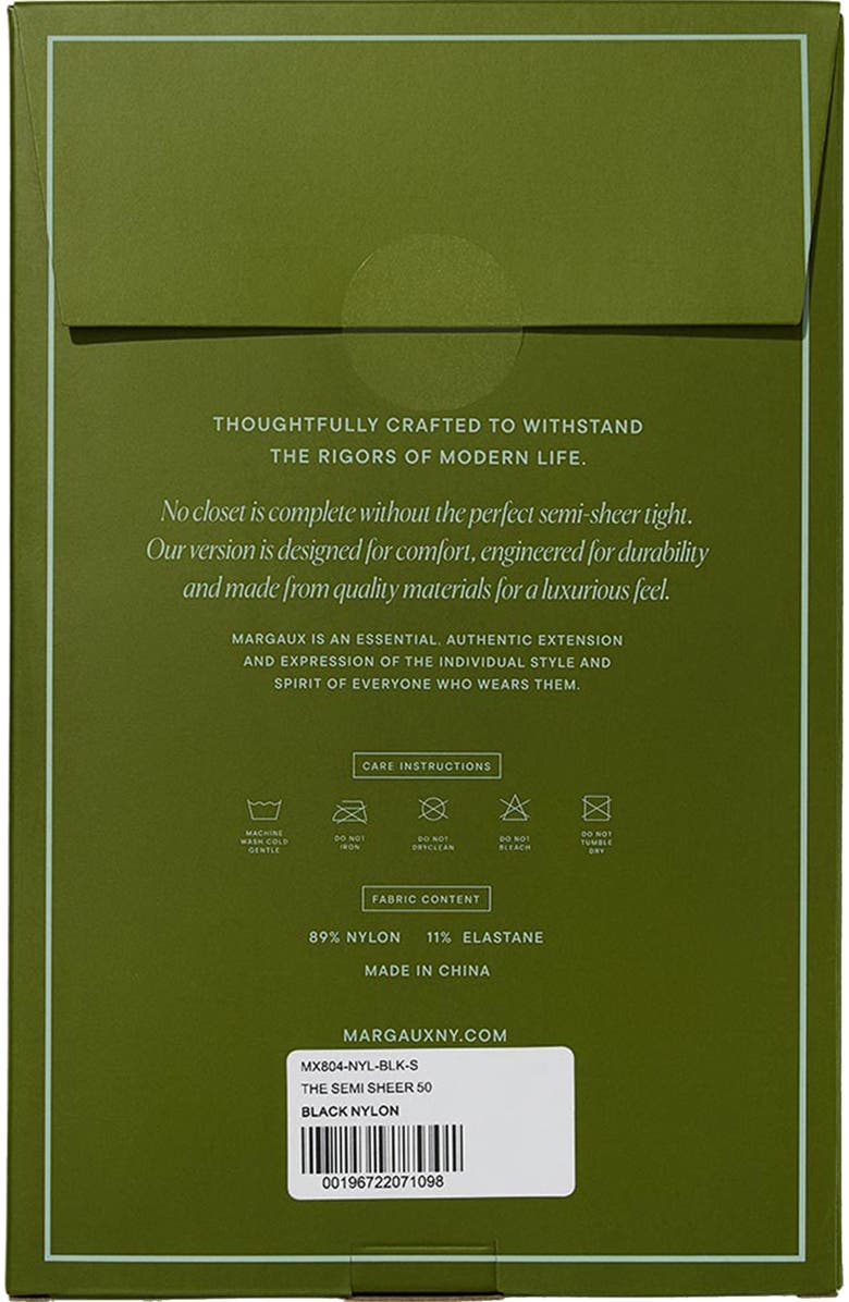 MARGAUX The Semi-Sheer Tights, Alternate, color, Black