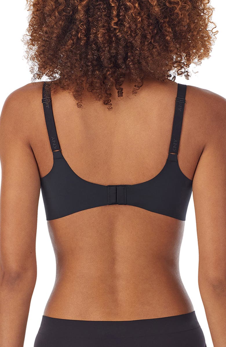 DKNY Active Comfort Bra, Alternate, color, Black