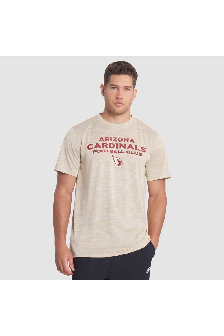 Men's Nike Natural Arizona Cardinals 2025 Rivalries Collection Sideline Velocity Dri-FIT T-Shirt, Main, color, Natural