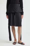 TOTEME Tie Waist Jersey Shorts