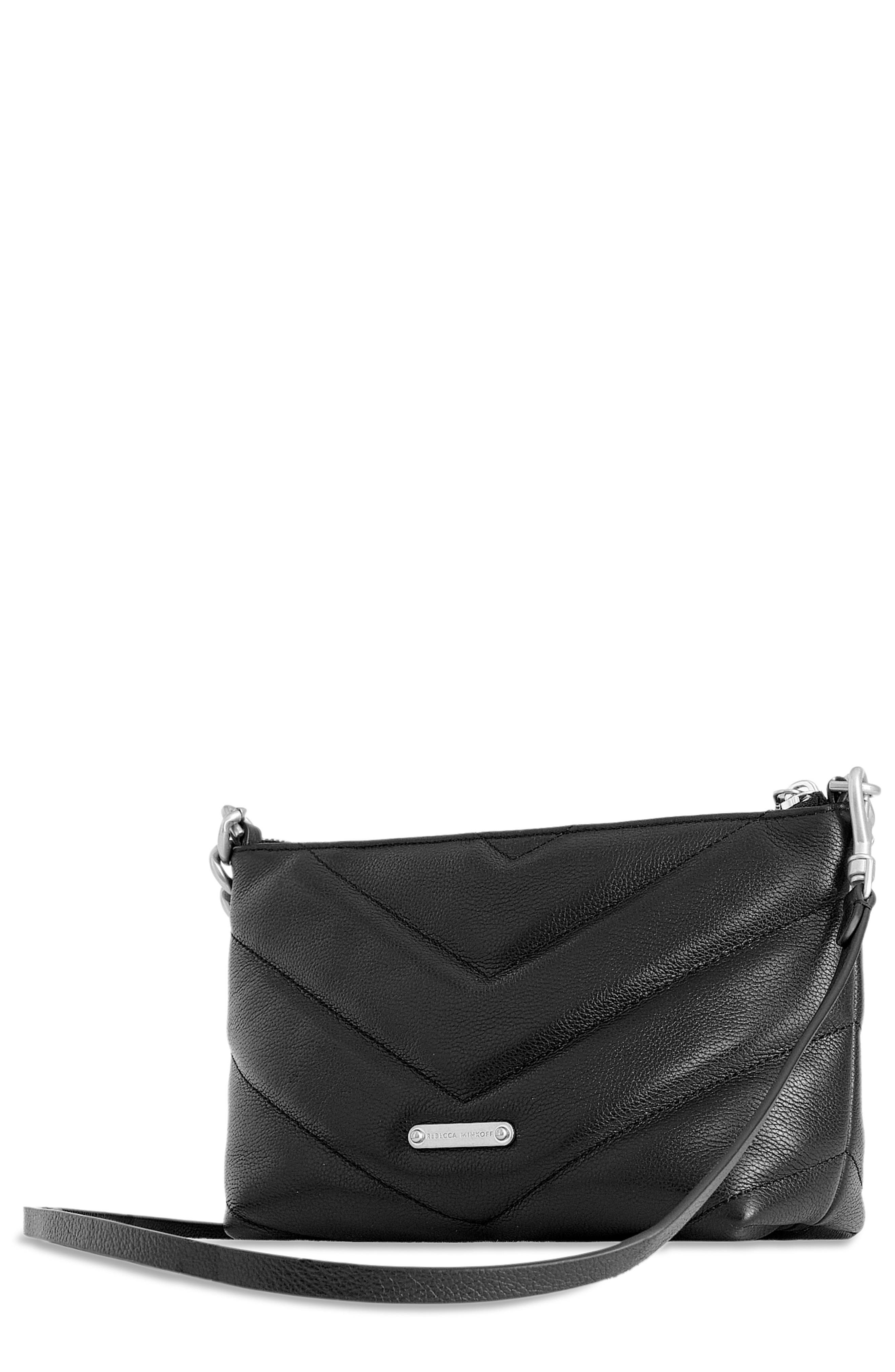Rebecca Minkoff Edie Quilted Leather Crossbody Bag, Main, color, 