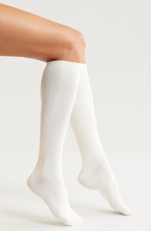 Opaque Knee High Socks