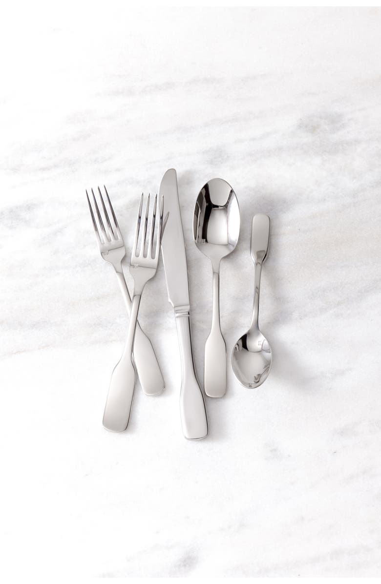 Fortessa Ashton 20-Piece Place Setting, Alternate, color, Stainless Steel