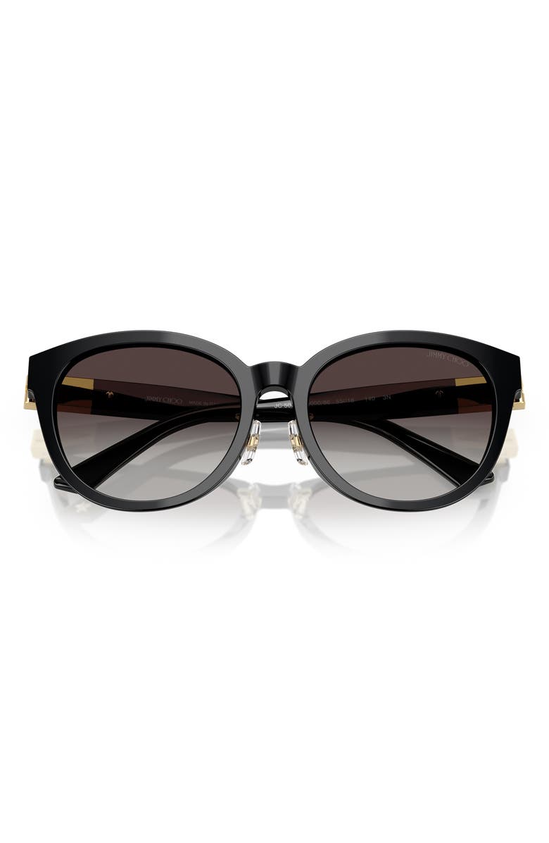 Jimmy Choo 55mm Phantos Sunglasses, Alternate, color, Black/Gradient