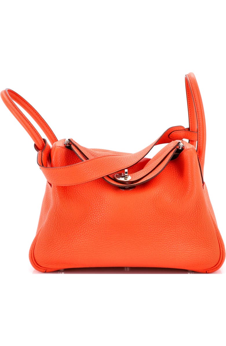 Pre-Owned Hermes Lindy Bag Clemence 30, Main, color, Orange Poppy