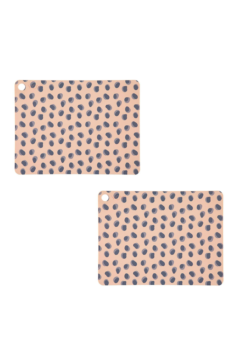 Placemat Leopard Dots - Set of 2, Main, color, Camel