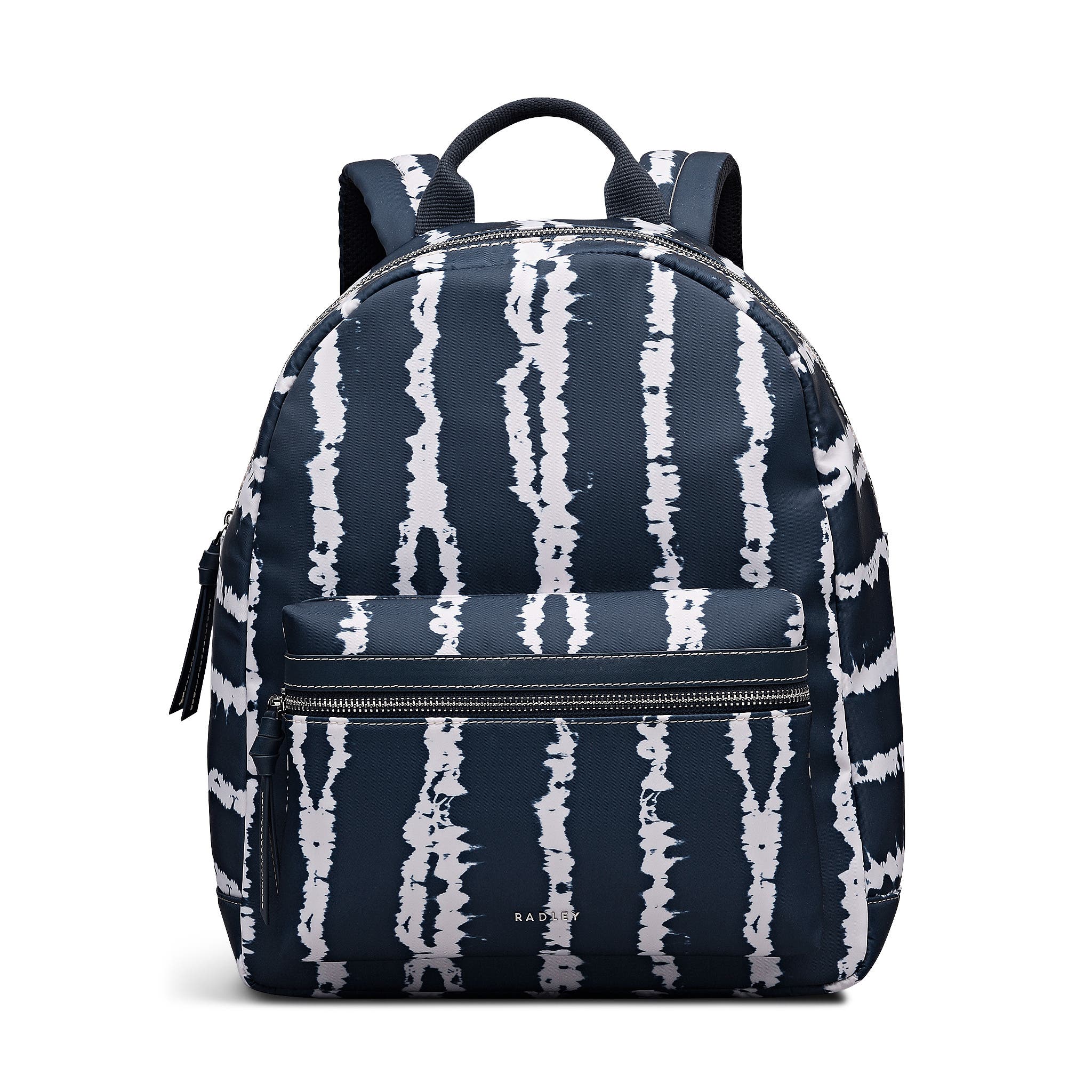 Radley Halley Row - Tie Dye Stripe Medium Ziptop Backpack, Main, color, Naval
