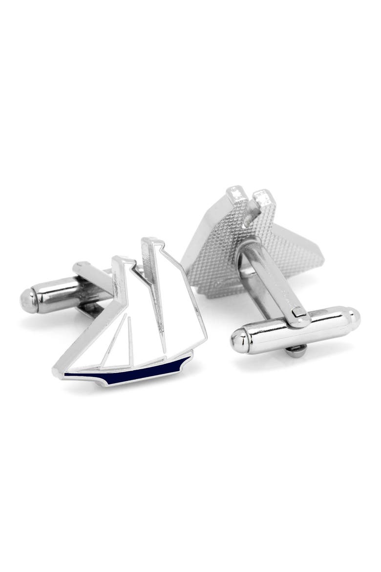 Sailboat Cuff Links, Alternate, color, MULTI