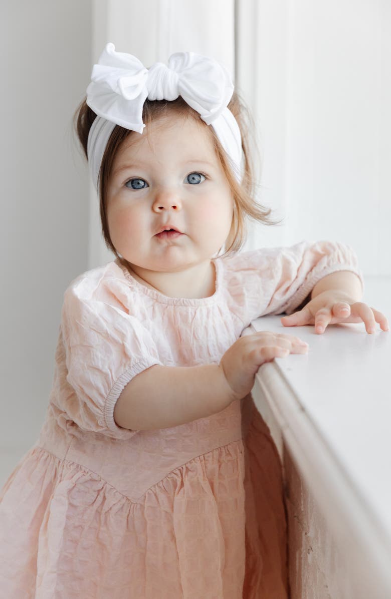 Baby Bling Fab-Bow-Lous Headband, Alternate, color, White