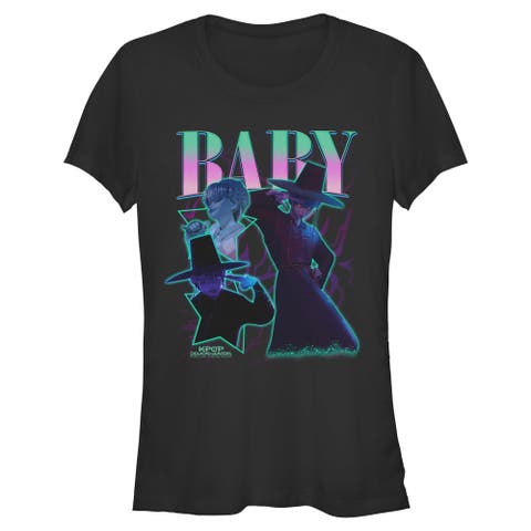 Junior's KPop Demon Hunters Baby Saja Collage  Graphic T-Shirt