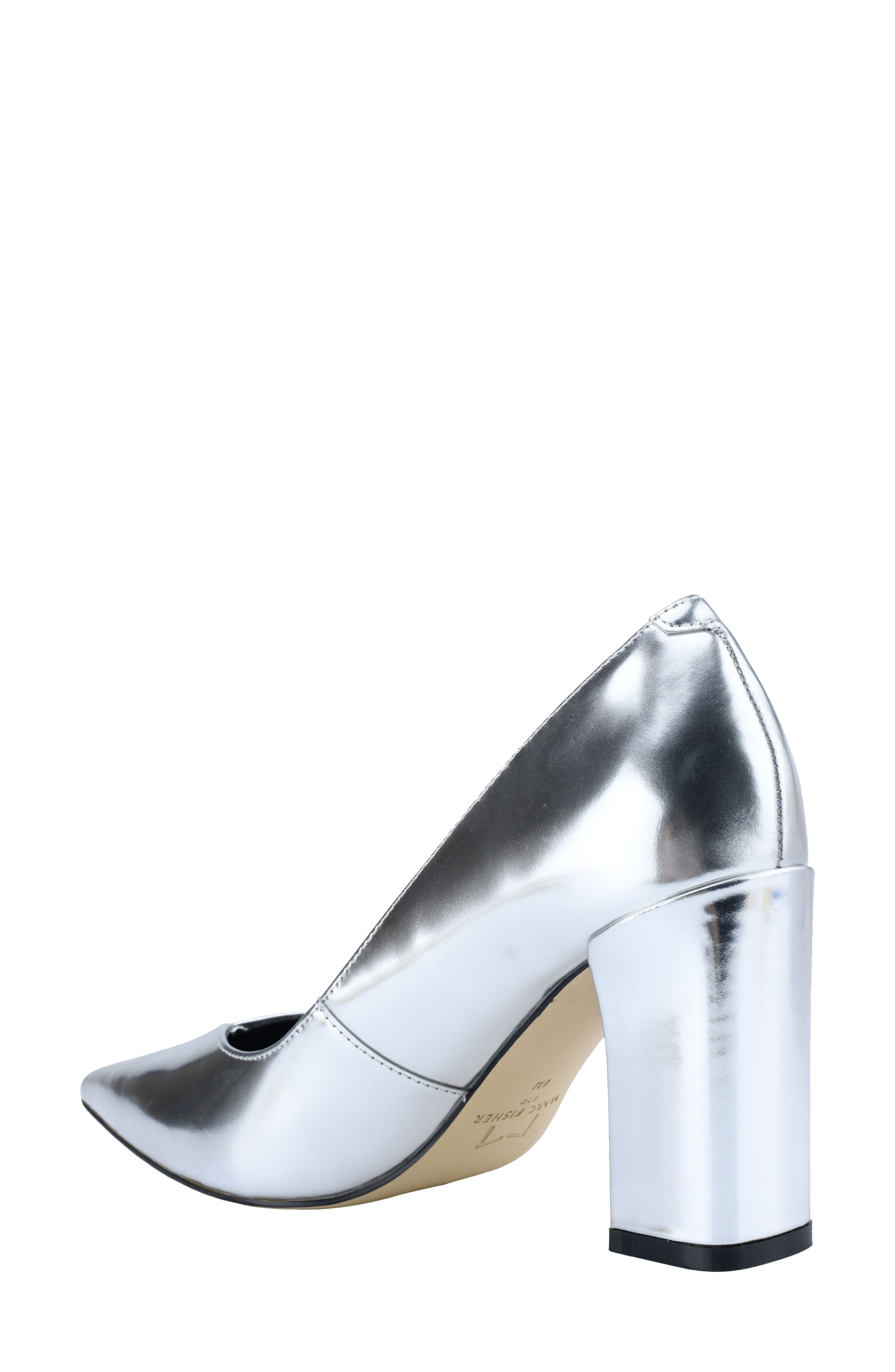 Josley Pointed Toe Pump, Alternate, color, SILVER