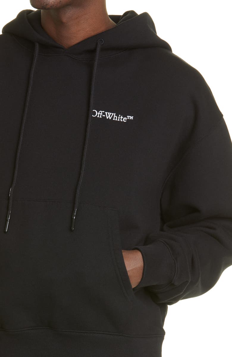 Off-White Men's Caravaggio Crowning Over Cotton Graphic Hoodie, Alternate, color, 