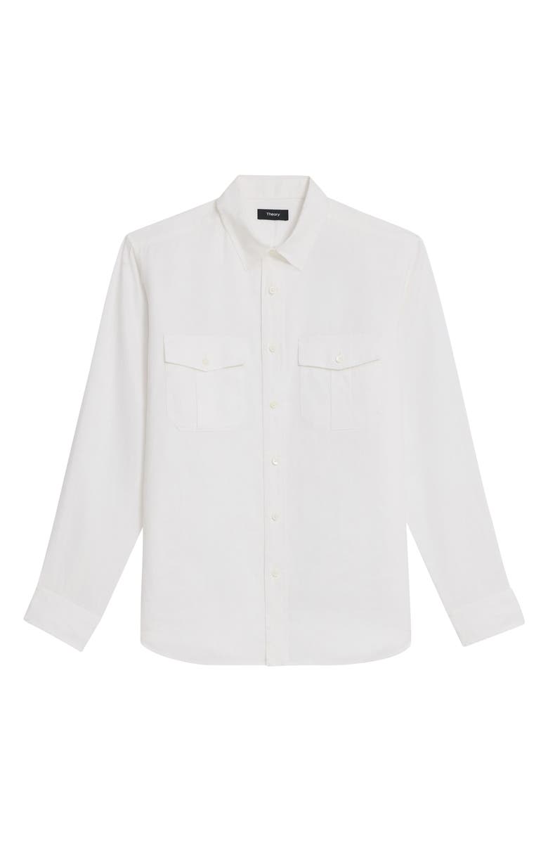 Theory Military LS.Relaxed Linen Button-Up Shirt, Alternate, color, 
