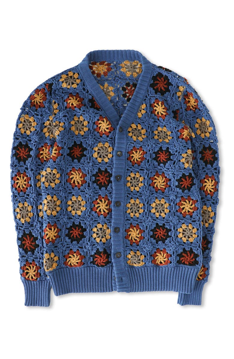 Corridor Hand Crochet Pima Cotton Cardigan, Alternate, color, 