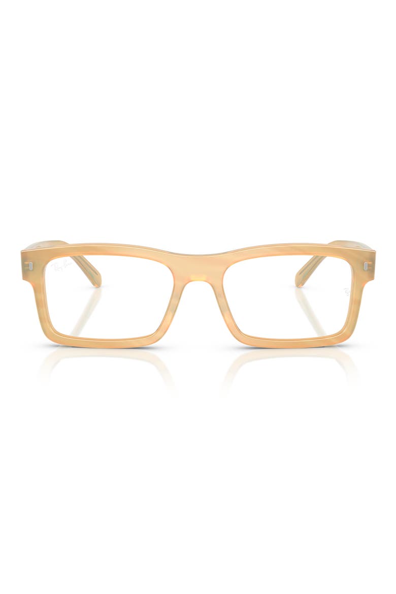 RB5435 54mm Rectangle Optical Glasses, Main, color, BROWN