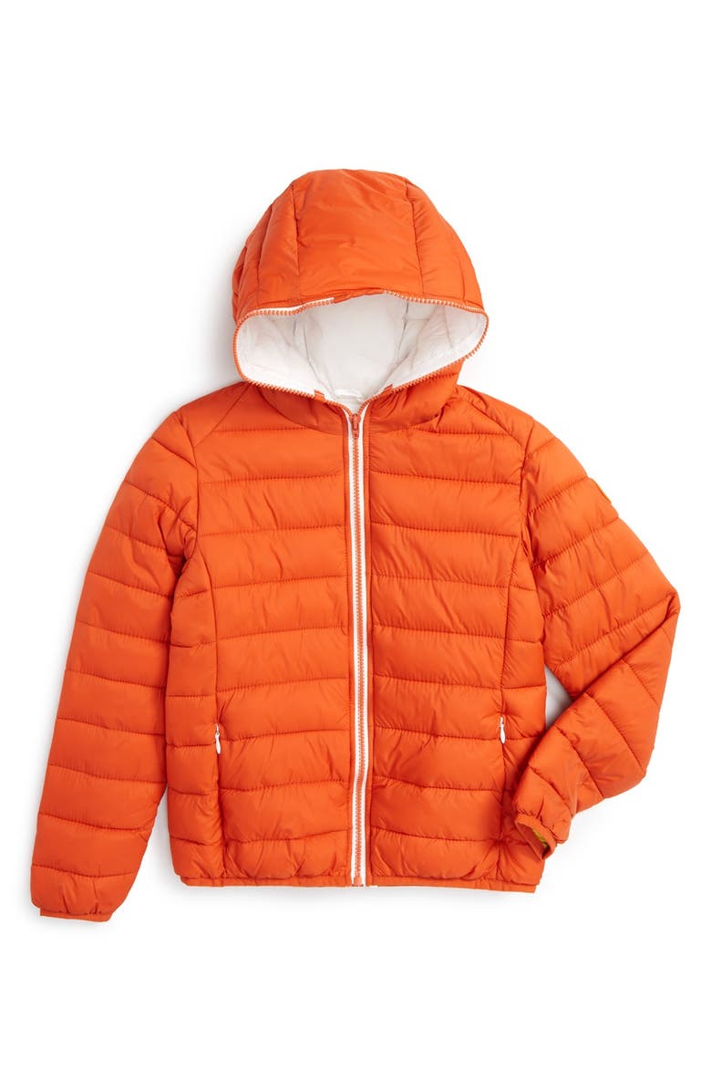 Save The Duck Water Resistant Hooded Jacket, Main, color, 