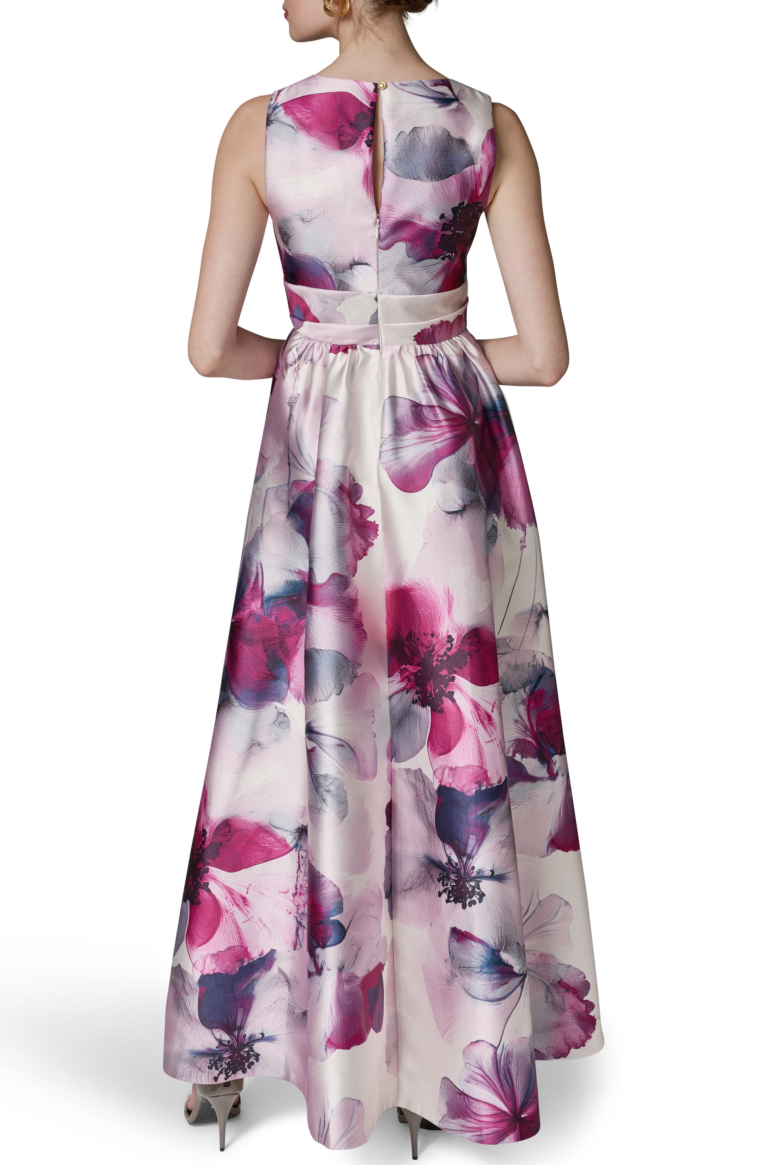 V-Neck Print Ballgown - image 2