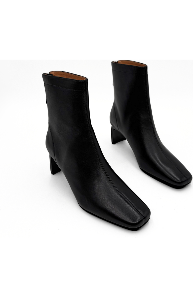 Amie Rafa Harlow Leather Bootie, Alternate, color, Black