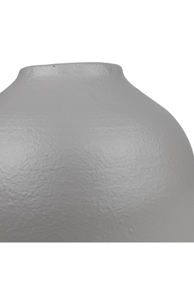 Textured Vase Gray Metal, Alternate, color, Gray