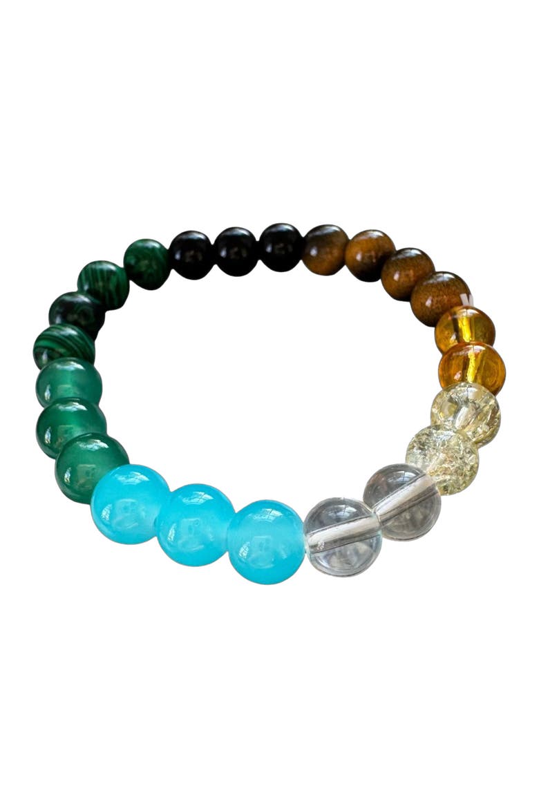 Color Crush Stone Bracelet, Main, color, Green