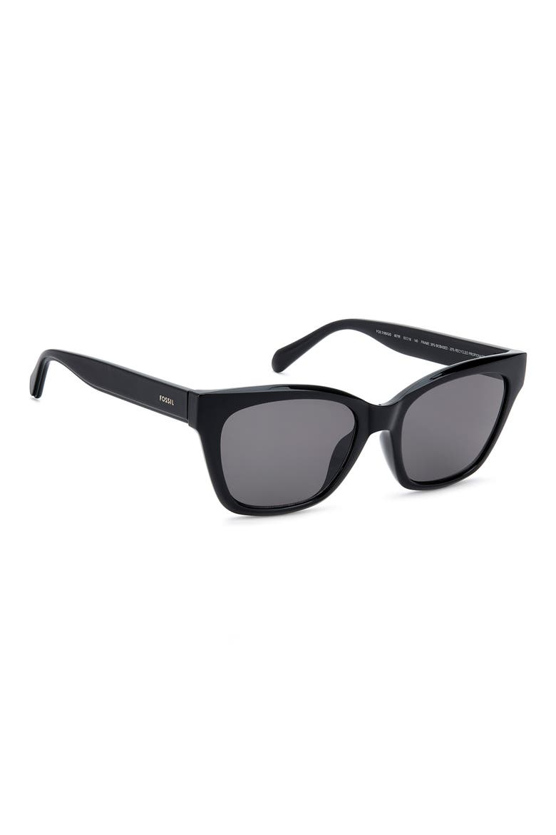 53mm Cat Eye Sunglasses, Alternate, color, BLACK/ GREY