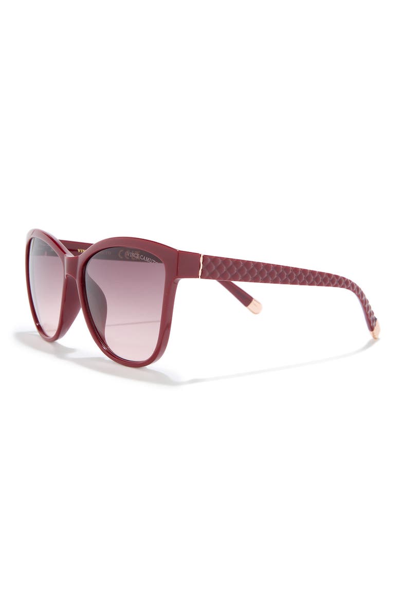Vince Camuto 57mm Cat Eye Sunglasses, Alternate, color, Red