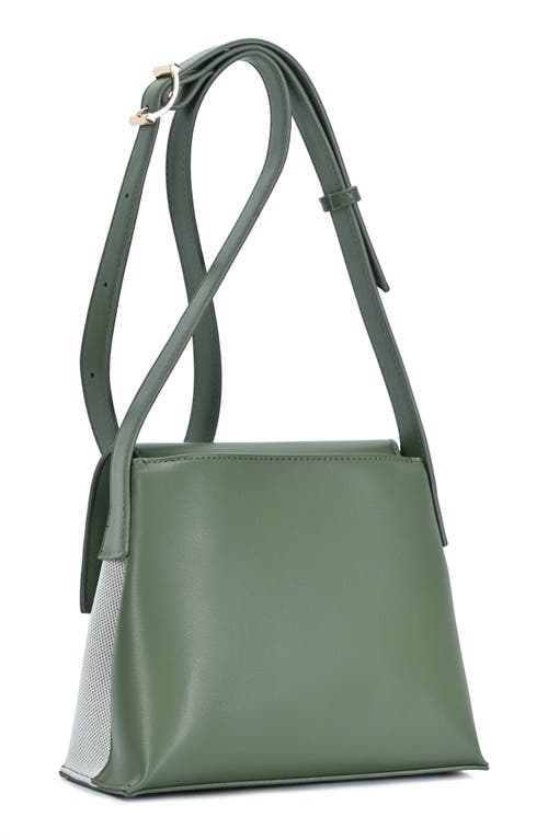 Rachel Zoe Canvas Messenger Bag In Green