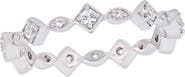 Julianna B. Lab-Created White Sapphire Eternity Ring 10k