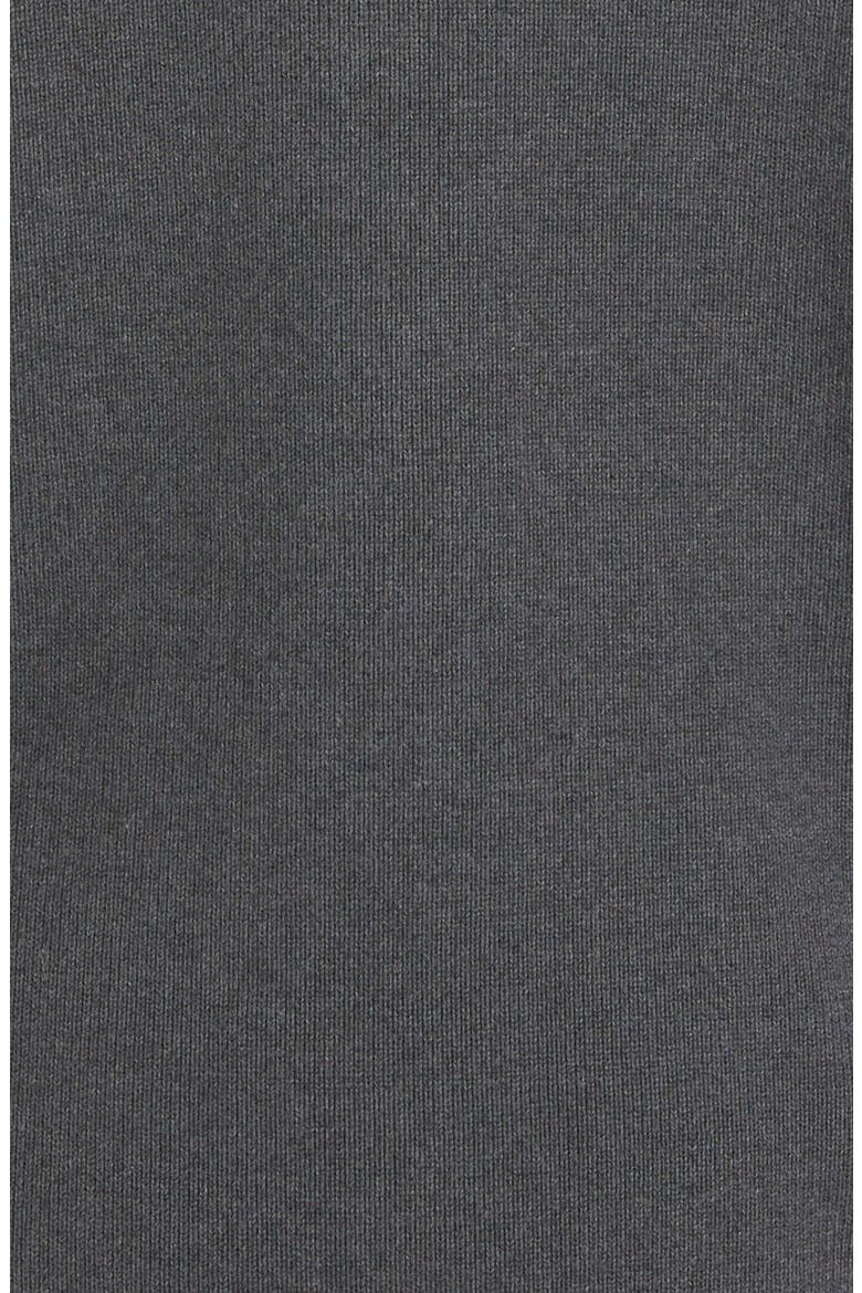 Logo Cotton Blend Cardigan, Alternate, color, DARK GREY MELANGE