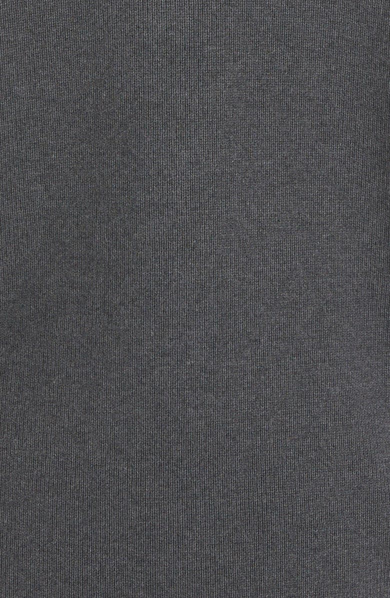 Golden Goose Logo Cotton Blend Cardigan, Alternate, color, Dark Grey Melange