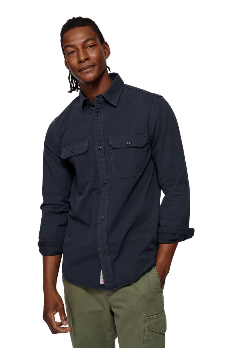 Normanby Button Up Shirt, Main, color, Navy