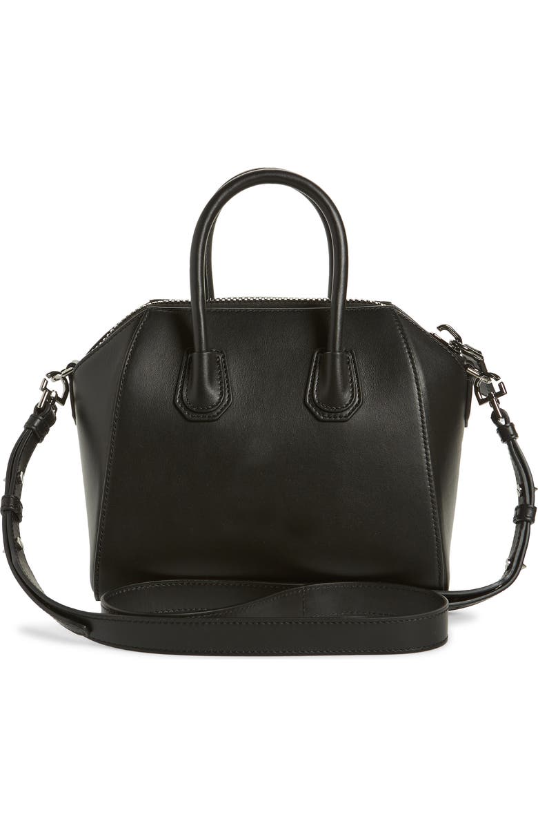 Givenchy Mini Antigona Woven Chain Leather Satchel, Alternate, color,