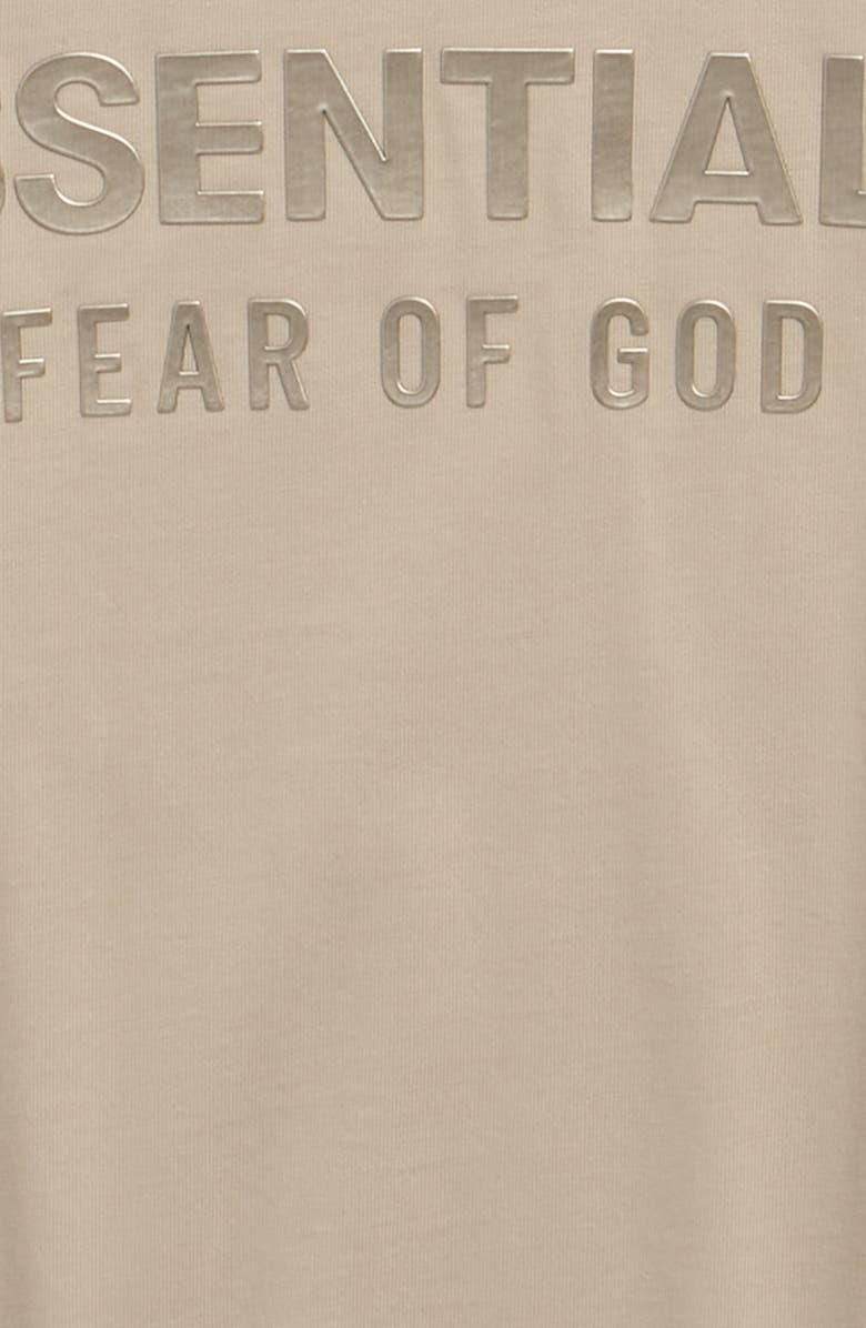 Fear of God Essentials Kids' Classic Metallic Logo Long Sleeve T-Shirt, Alternate, color, Timber