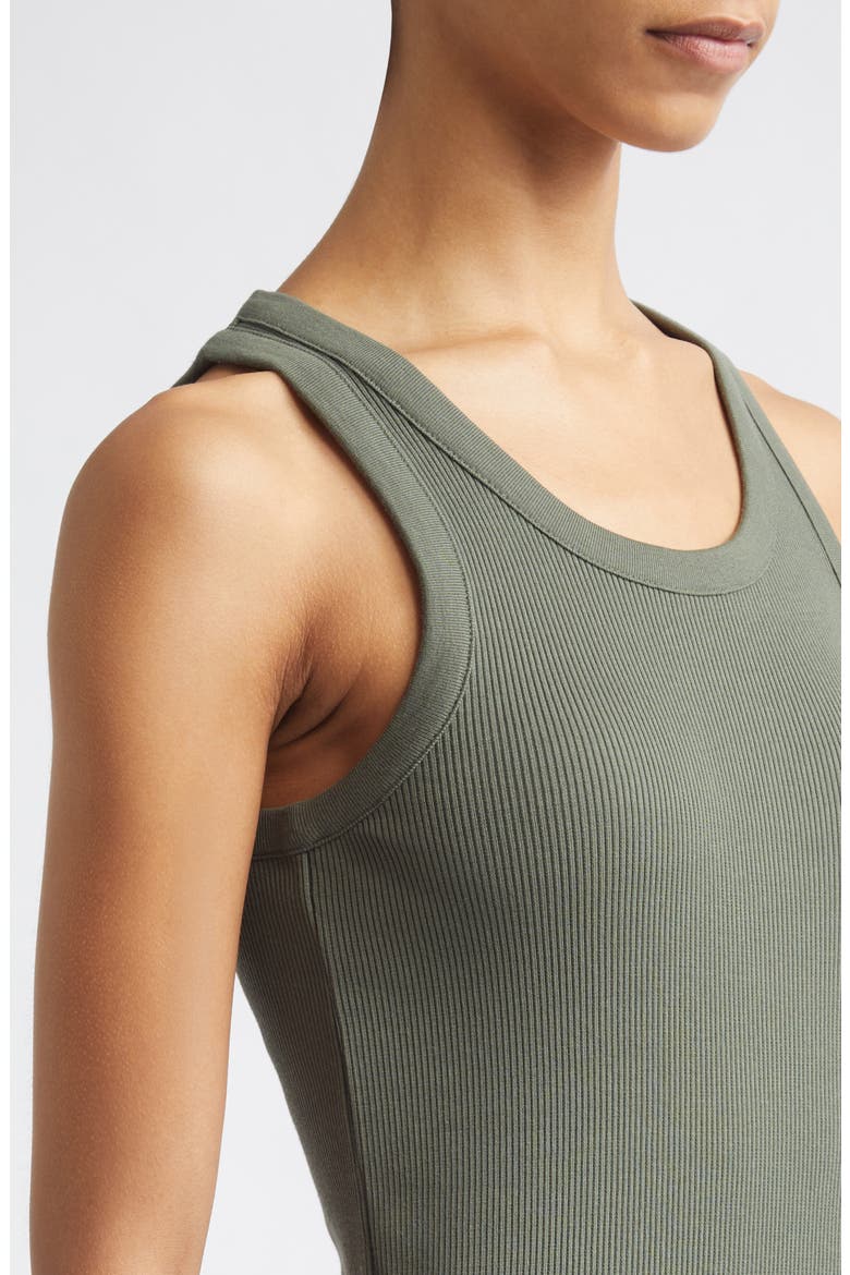 Scoop Neck Rib Tank, Alternate, color, PINE GROVE