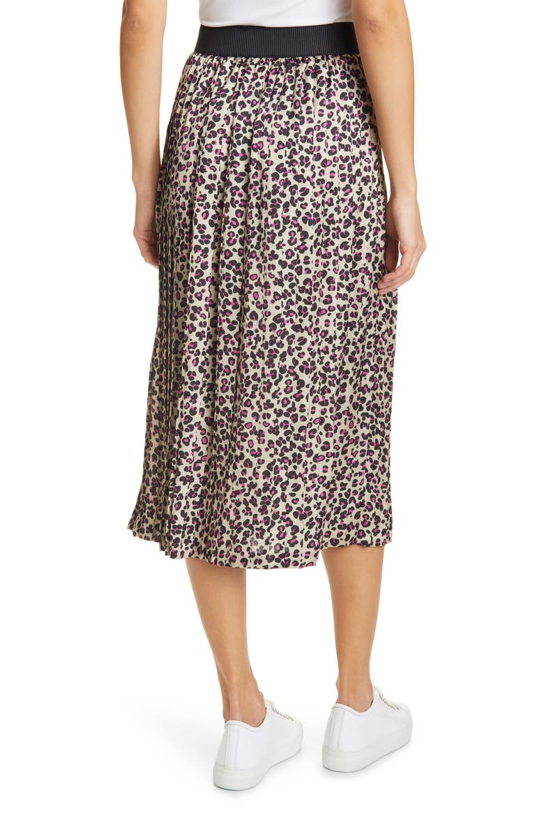 Pleated Skirt, Alternate, color, CAMEL/ PINK