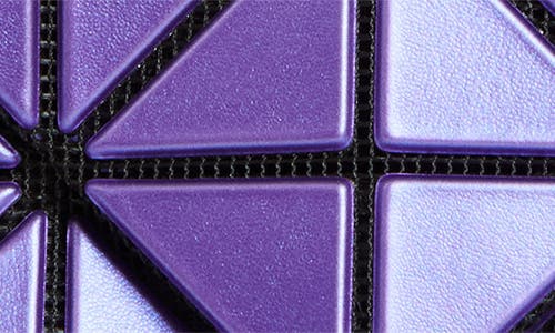Bao Bao Issey Miyake Metallic Card Case In Purple