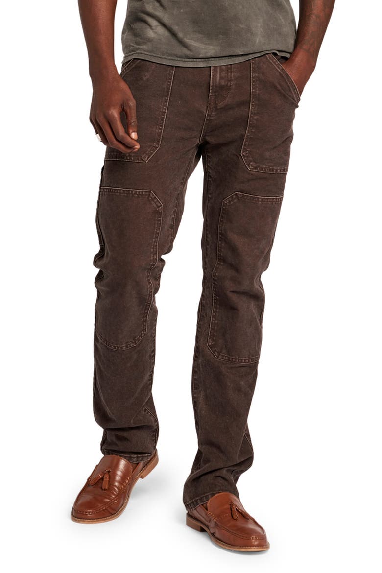 The Williams Straight Leg Utility Pants, Main, color, DARK BROWN