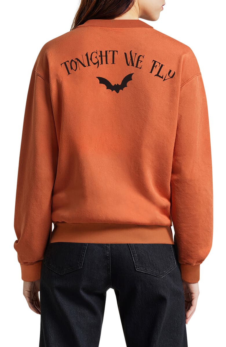 Wildfox Alex Tonight We Fly Sweatshirt, Alternate, color, Autum Leaf