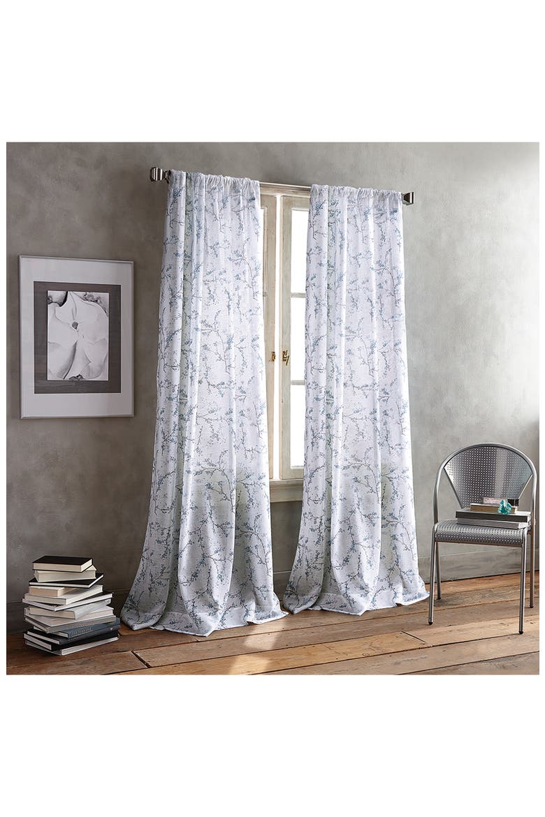 Promenade Set of 2 Curtain Panels, Alternate, color, INDIGO