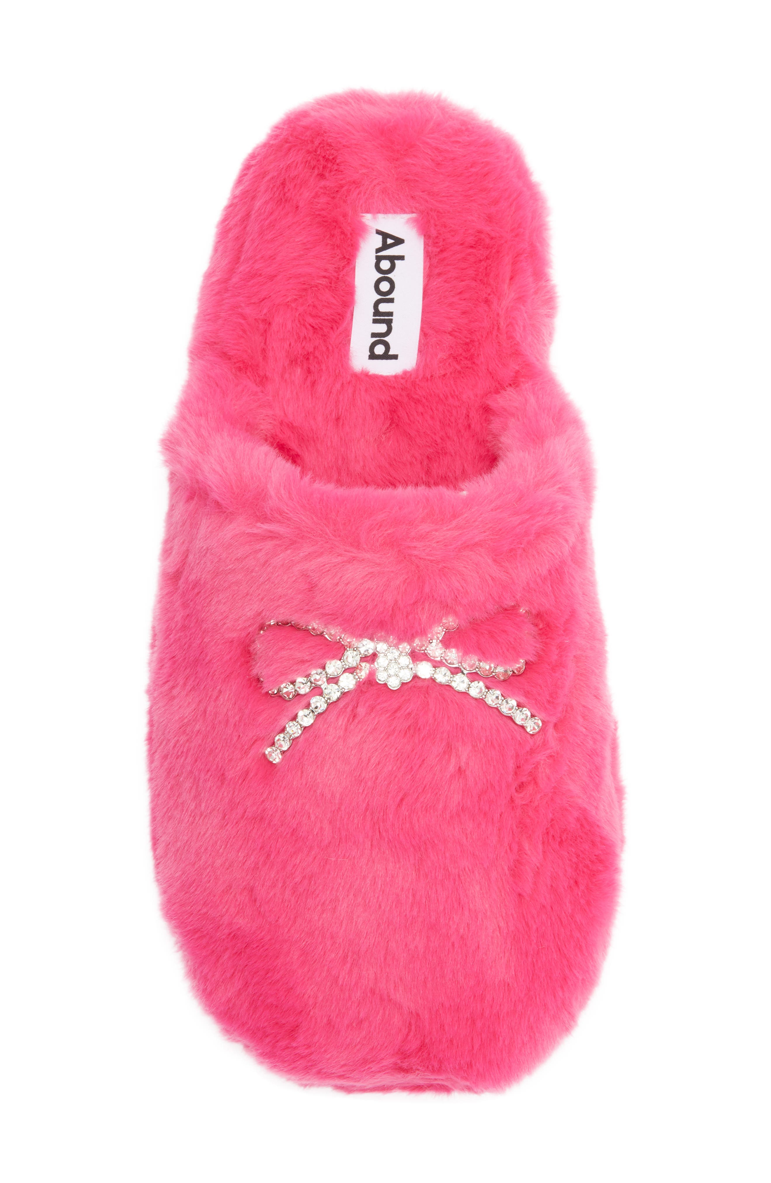 Abound Melody Faux Fur Scuff Slipper, Alternate, color, Pink Paradise