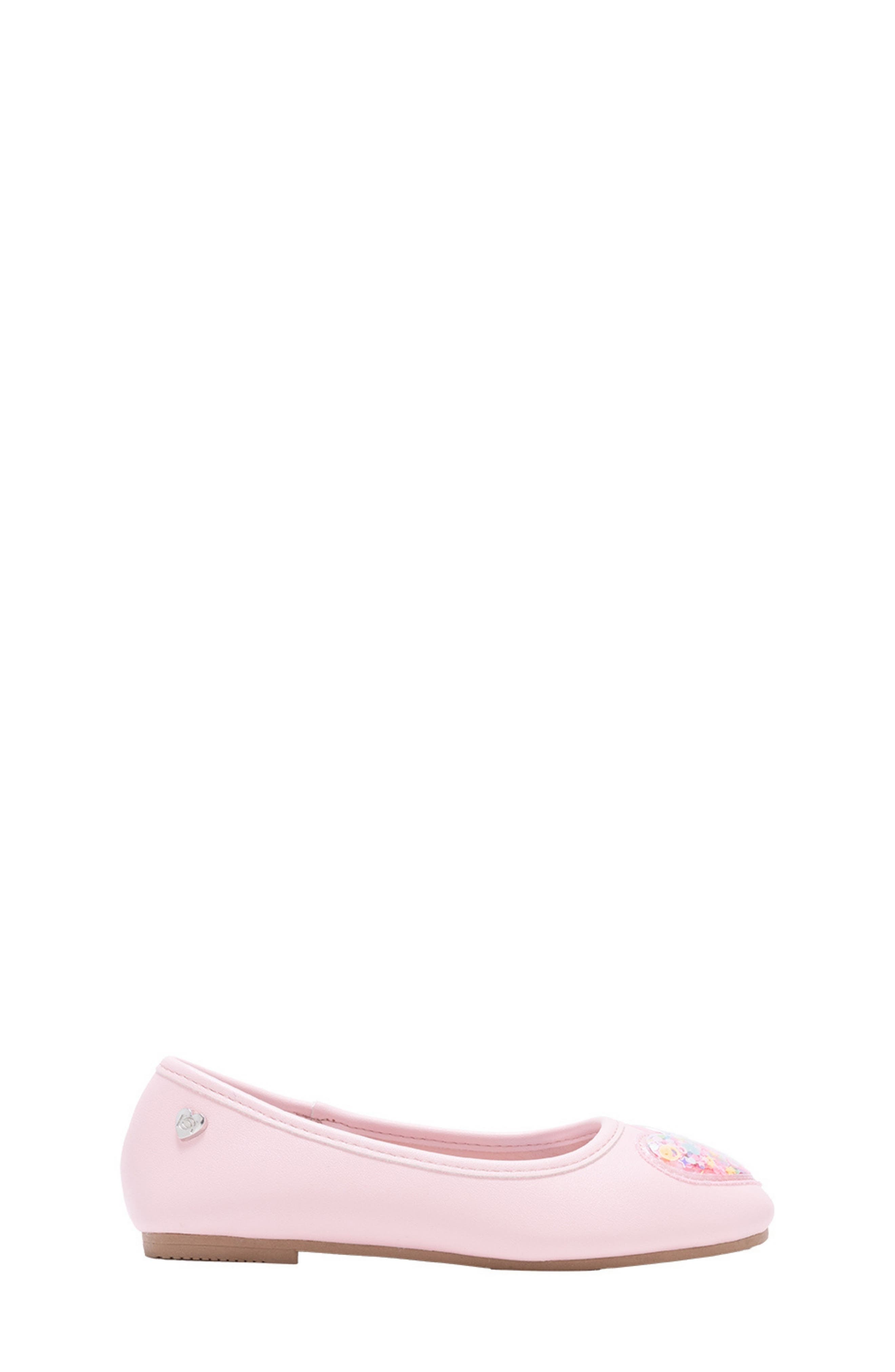 bebe Kids' Glitter Ballet Flat, Alternate, color, Light/ Pastel Pink