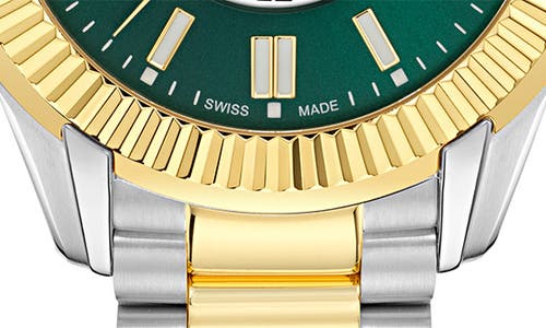 Versace Apodis Gmt Bracelet Watch, 41mm In Green