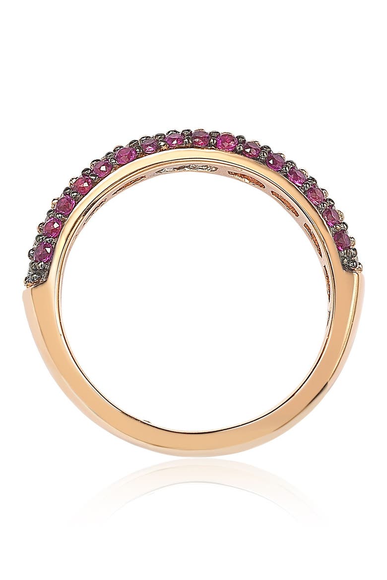 CZ Eternity Band Ring, Alternate, color, RED