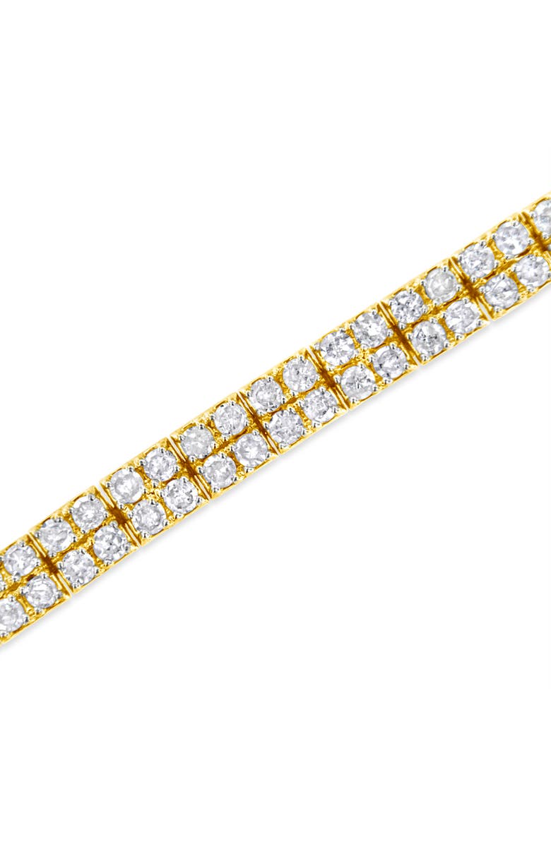 Haus of Brilliance 14K Yellow Gold Plated Silver 3.0 Cttw Diamond Link Bracelet, Alternate, color, Yellow